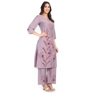 Cotton Silk Blend Co-ord Set for Women, SA25